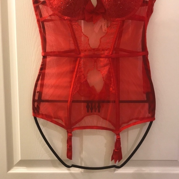 💖 Victoria’s Secret Lace Slip Garter Set Designer - Picture 3 of 5